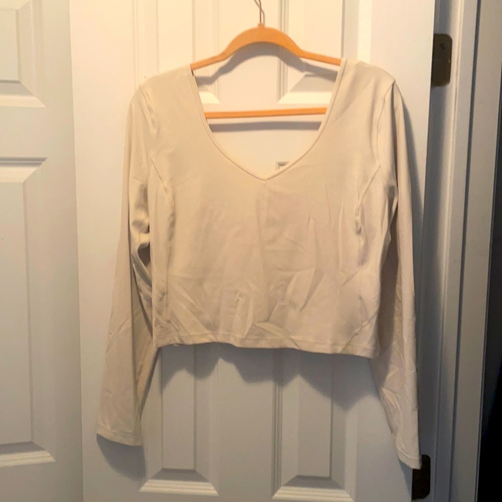 Lululemon Align Long Sleeve V-Neck Size 14 Bone